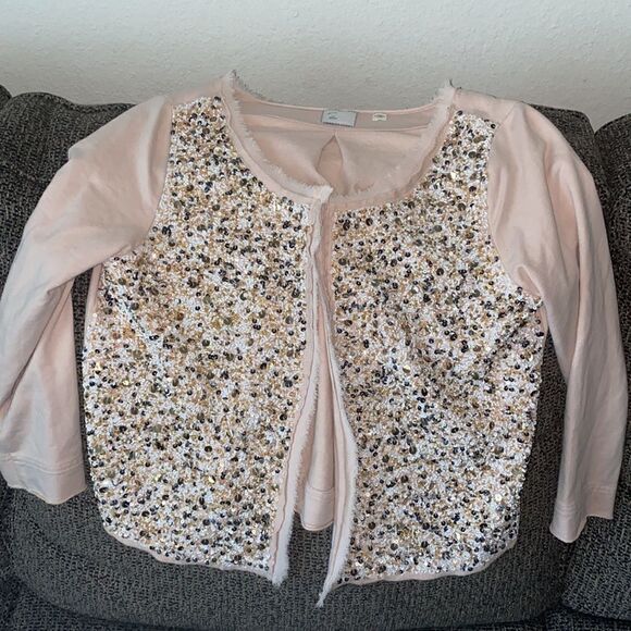 ✨ Anthropologie Postmark Paillette Beaded Cardigan✨ - Picture 11 of 12